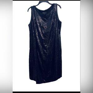 Elegant Black Sequin Dress